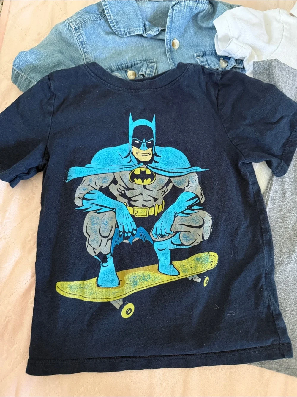 Batman -Tie-Dye 'Lucky' Tee + Assorted Graphic Kids Tops bundle 3T
